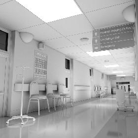 Hospital Hallway White